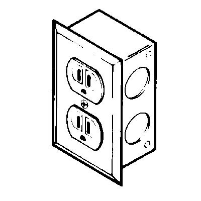 9854123 Duplex Electrical Receptacle Kit